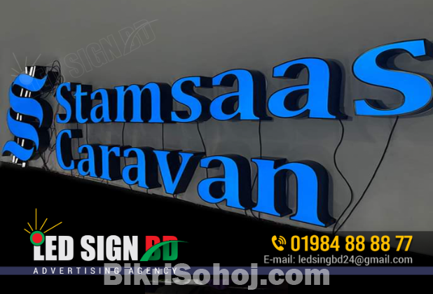 Acrylic Top Letter with Led Sign Board Neon